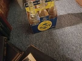 What a find -- a case of Mr. Pep pop bottles!