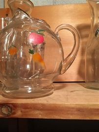 A nice painted pitcher