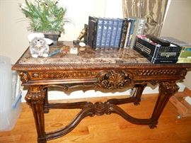 Marble top entry piece