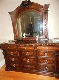 Dresser with mirror
