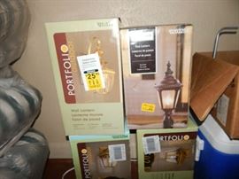 New in box exterior lighting