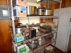 Crock pots and kitchen appliances metro rack
