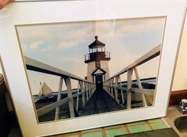 Lighthouse Brant Point Nantucket - Photo by Robert Dennis 22x26