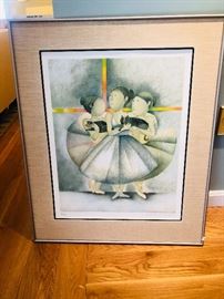 Gracilia Boulanger "Apres la Danse" Signed/Numbered Litho 199/200 with Certificate of Authenticity. Circa 1993 27x33