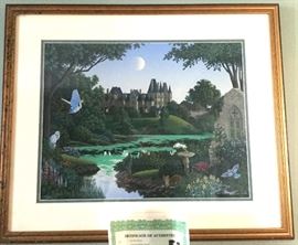 Jim Buckels "The Fleeting Hour" Signed/Numbered 22/300 Serigraph with Certificate of authenticity. Circa 1993 24x21