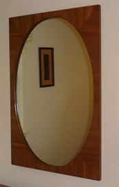 MCM satin cherry mirror made in Finland