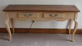 Country French console table
