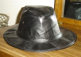 Leather hat