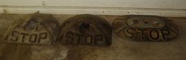 Antique wheel stops