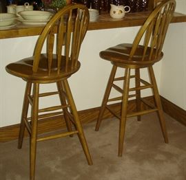 Vintage swivel barstools