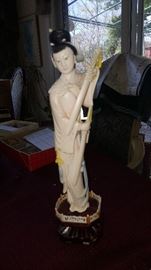 Large 12" Ivory Figurine