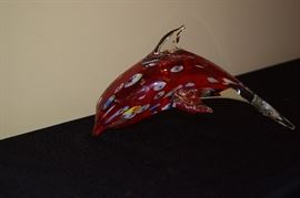 Artistic Dolphin Glass