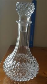 Crystal decanter.
