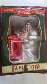 Christmas Coca Cola Bear with Coke machine.
