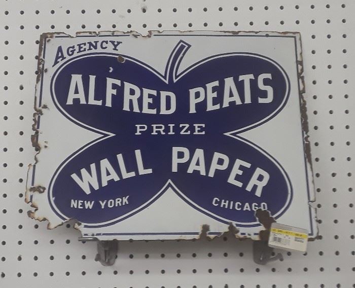 Early Alfred Peats wallpaper sign