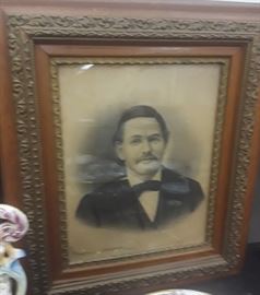 1800 portrait with 1800s frame
