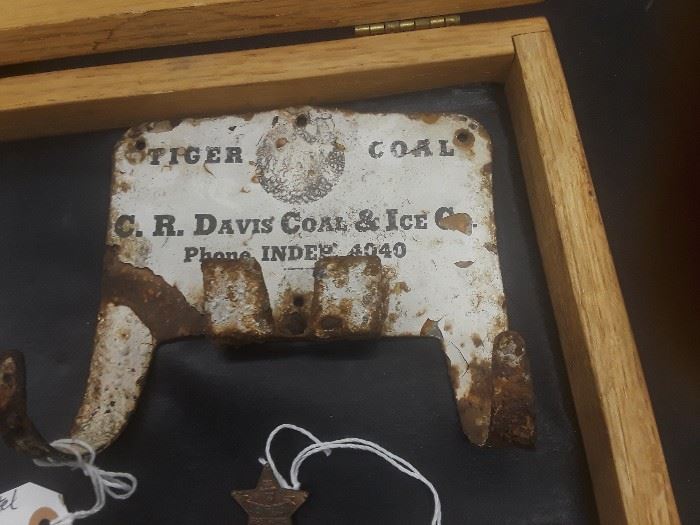 Rare 1800 coal and ice advertising piece