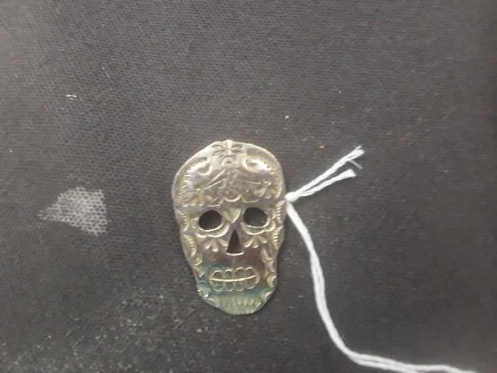 Sterling Day of the Dead pin