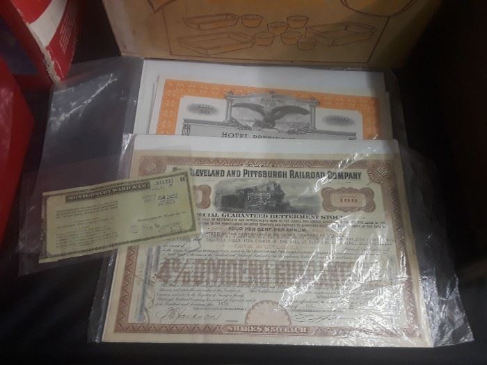 Old Stock certificates
