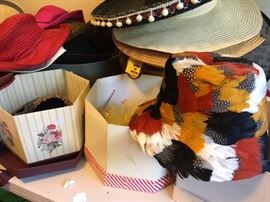 Women's hats - vintage and newer