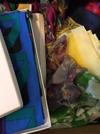 Women's silk scarves