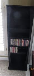 black Bookcase DVD's
