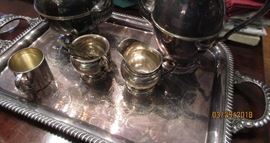 silver plate tray