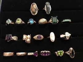 10/14/18 karat gold rings