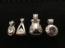 Designer John Atencio sterling silver and 18 karat gold jewelry