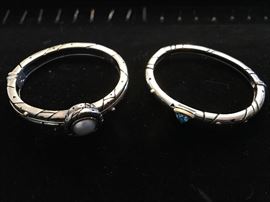 Designer John Atencio sterling silver and 18 karat gold jewelry