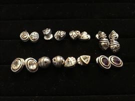 Designer John Atencio sterling silver and 18 karat gold jewelry