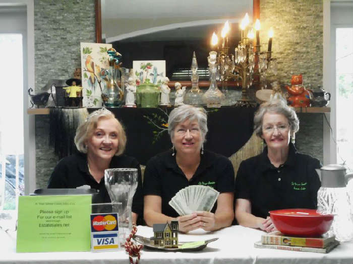 Partners in At Your Service Estate Sales, LLC

Lynn O'Meara, Lynn Johnson, and Joy Proctor