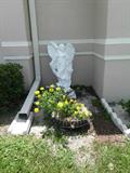 CONCRETE ANGEL LAWN ORNAMENT