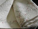 KING QUILTED, EMBROIDERED COVERLET
