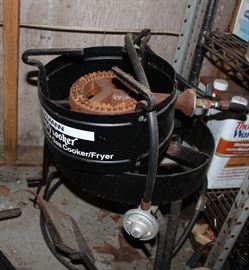 Gas cooker/fryer