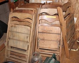 Folding chairs from First Methodist church Shreveport