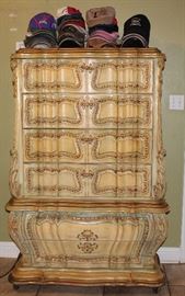 Large chest of drawers, tons of baseball caps