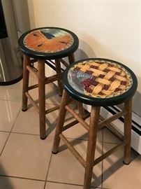 Hand painted stools