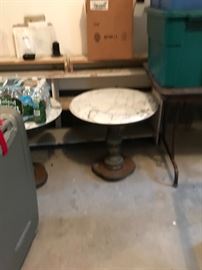 Marble top end tables