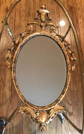 Gilt metal mirror