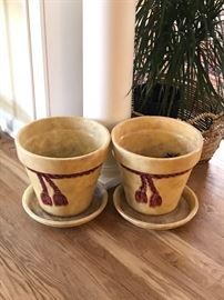 Hand painted planters