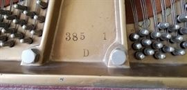 Steinway 1964 concert grand piano, model D.  All original parts.