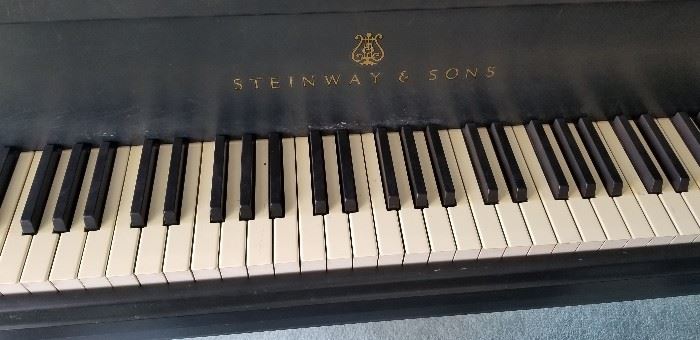 Steinway 1964 concert grand piano, model D.  All original parts.