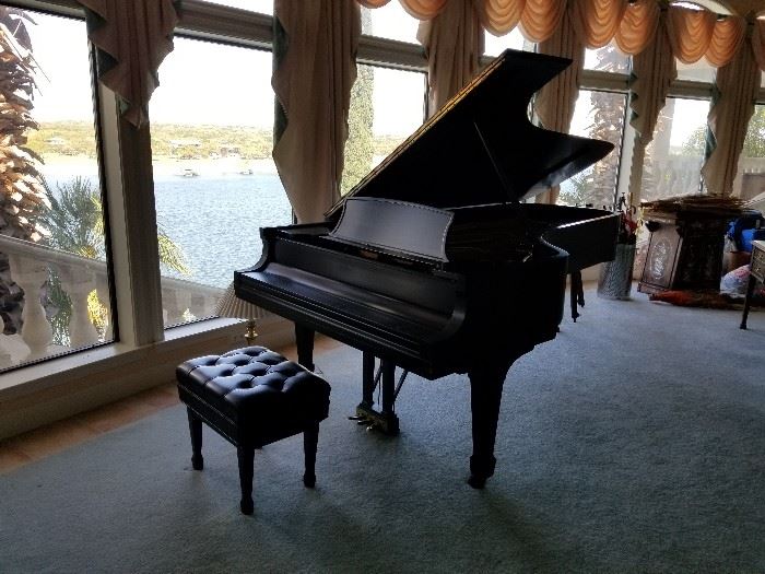 Steinway 1964 concert grand piano, model D.  All original parts.