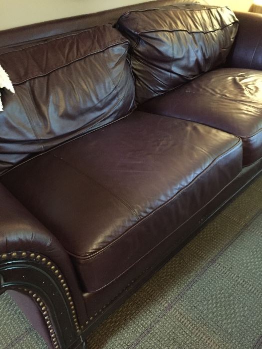 Bernhardt leather sofa