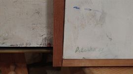 signature on modern art