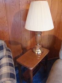 Small End Table & Lamp (1 of 2 sets)