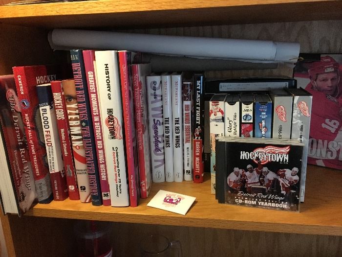 Red Wings books, posters, cd's, DVD's