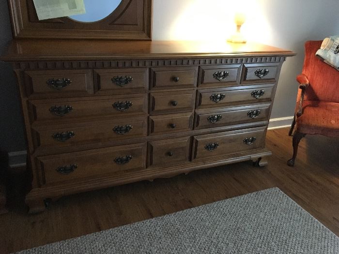Solid Maple dresser w/ mirror made in New Hampshire