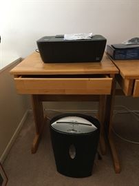 Wood side drawer matches desk